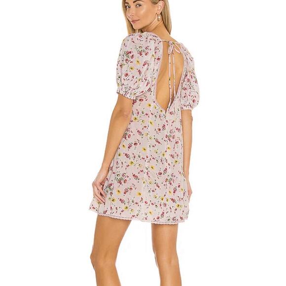 LPA Lazaro Pink Floral Sun Dress in Florenza Print Size XS - Picture 2 of 12